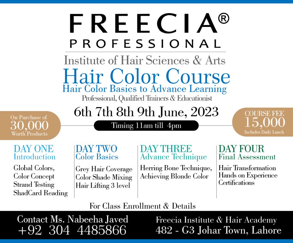 Advance Hair Styling Course in Lahore