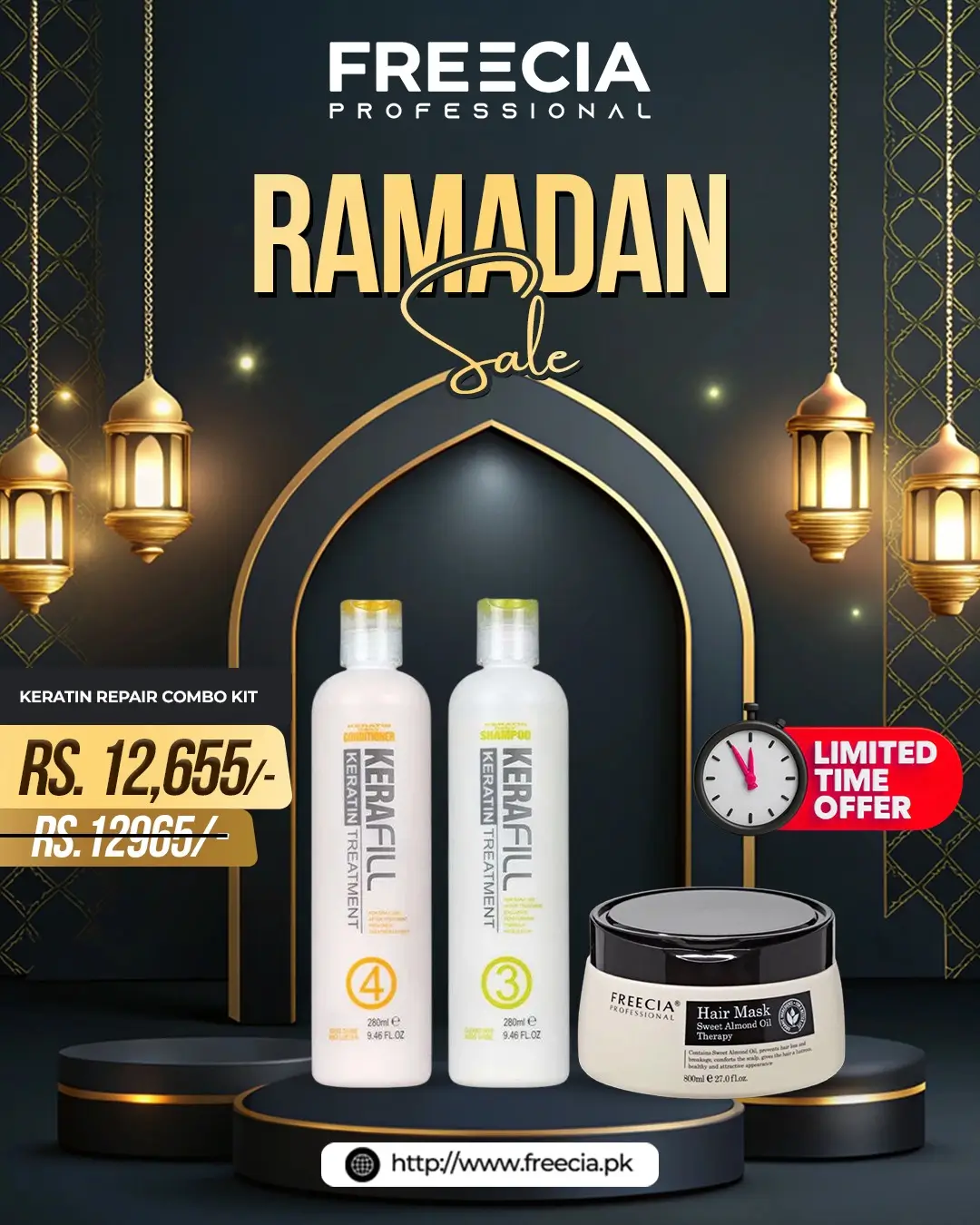 Bundle Offers (1) Freecia Keratin Repair Combo Kit - Image 1