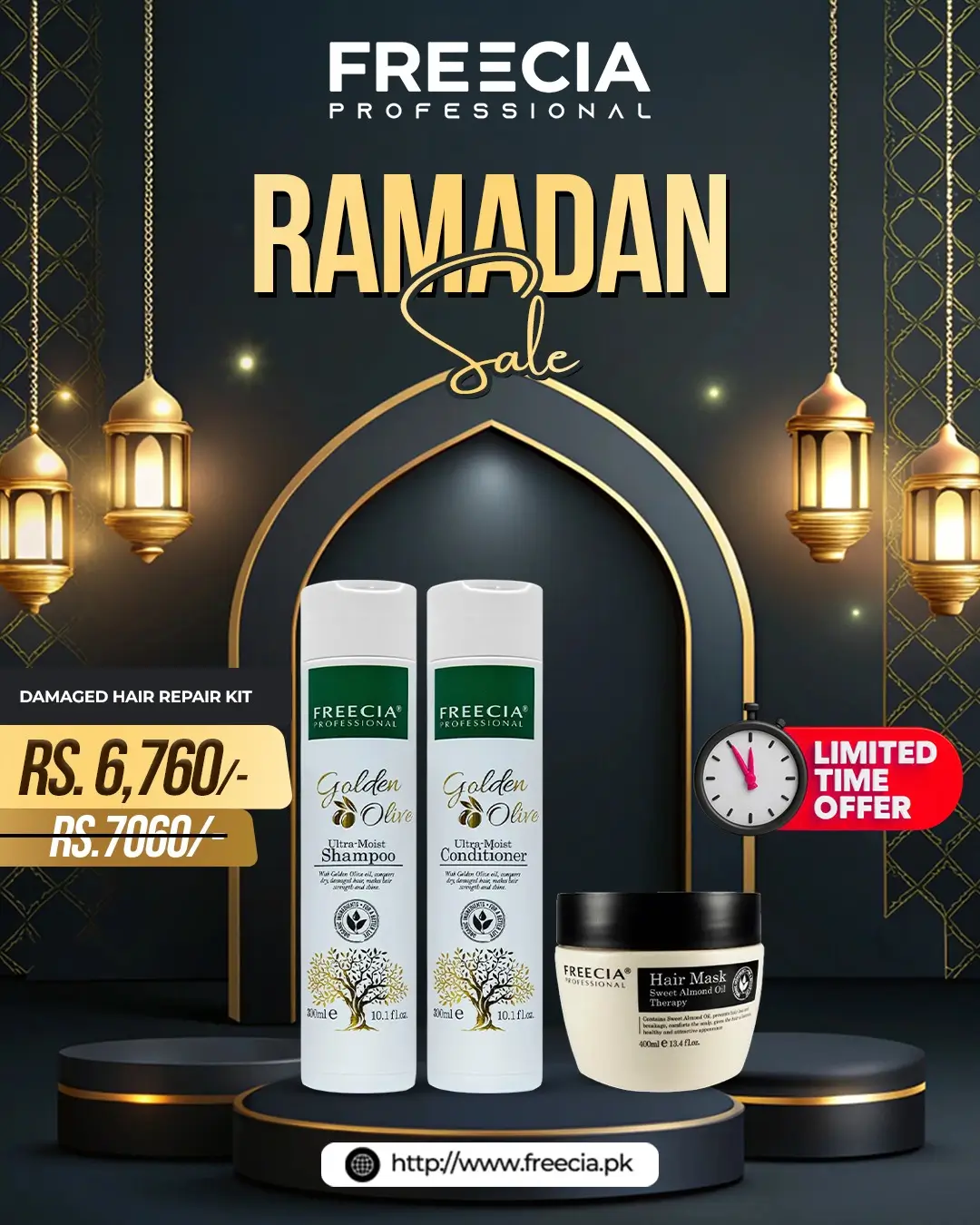 Bundle Offers (3) Freecia Damaged Hair Repair Kit - Image 1